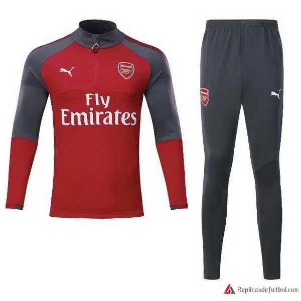 Chandal Arsenal 2017-2018 Rojo Marino Gris